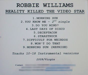 Reality Killed The Video Star [Europe] [Promo] [CD]