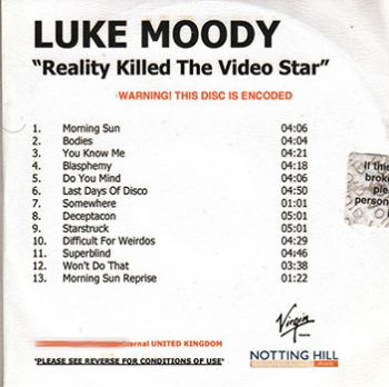 Reality Killed The Video Star [Europe] [Promo] [CD]