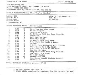 Swing When You're Winning [US] [Mastering CD Reference] [CD-R]