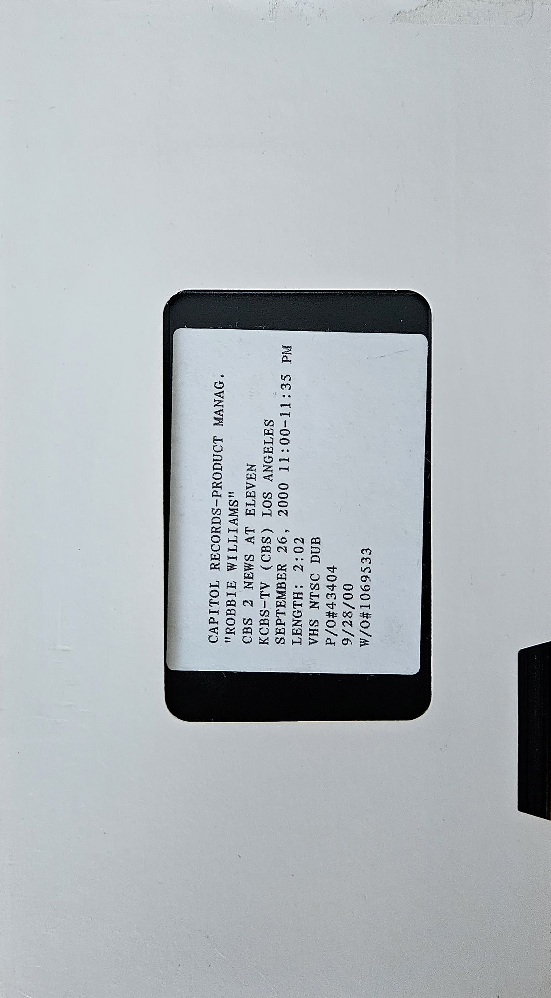 CBS 2 News At Eleven [US] [Promo] [VHS]