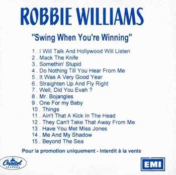 Swing When You're Winning [Europe] [Promo] [CD]