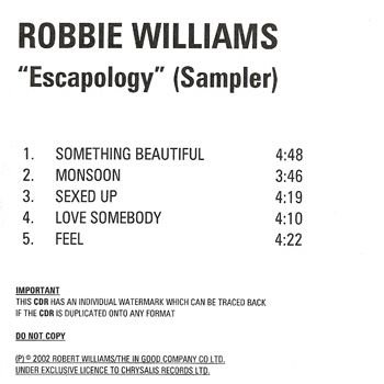 Escapology (Promo -  Album Sampler - 00486)