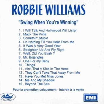 Swing When You're Winning (Europe - Promo)