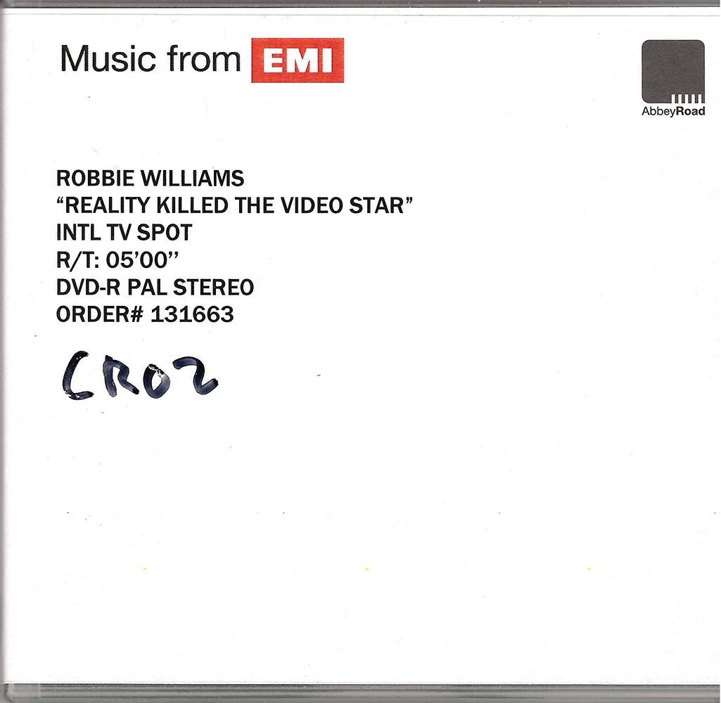 Reality Killed The Video Star [UK] [Promo] [DVD] [ORDER 131663]